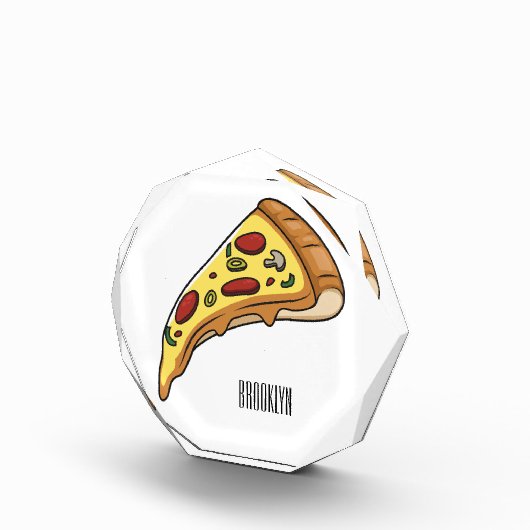 Afbeelding van Pizza cartoon Fotoblokken (Rechts)