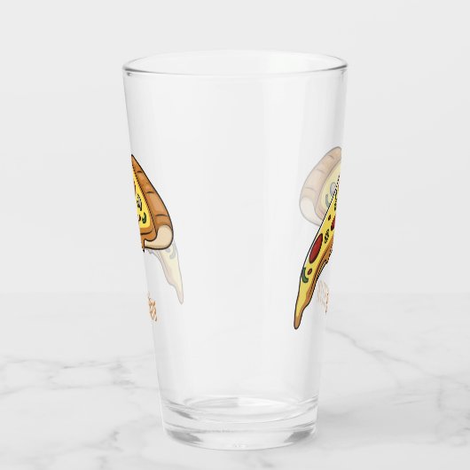 Afbeelding van Pizza cartoon Glas (Rechts)