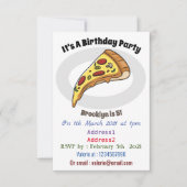 Afbeelding van Pizza cartoon Kaart (Voorkant)