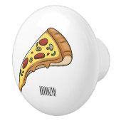 Afbeelding van Pizza cartoon Keramische Knop (Rechts)