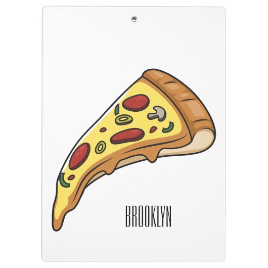 Afbeelding van Pizza cartoon Klembord (Achterkant)