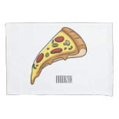Afbeelding van Pizza cartoon Kussensloop (Voorkant)