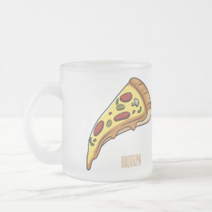 Afbeelding van Pizza cartoon Matglas Koffiemok
