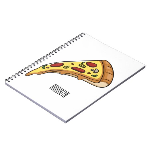 Afbeelding van Pizza cartoon Notitieboek (Linkerzijde)