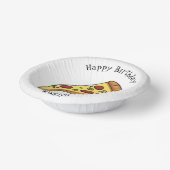Afbeelding van Pizza cartoon Papieren Kommen (Gebogen)