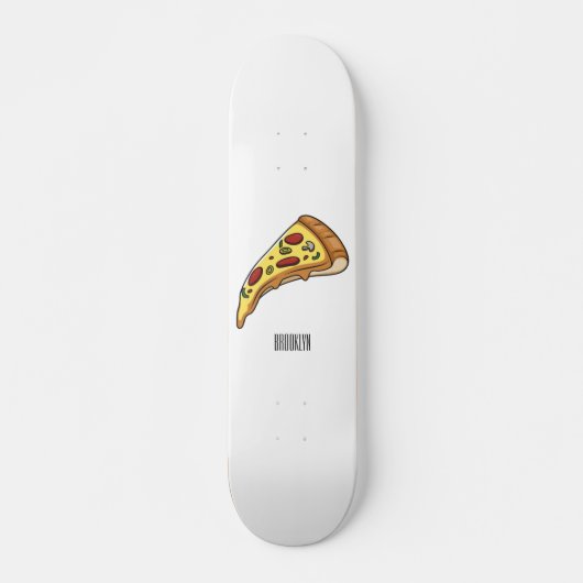 Afbeelding van Pizza cartoon Persoonlijk Skateboard (Voorkant)