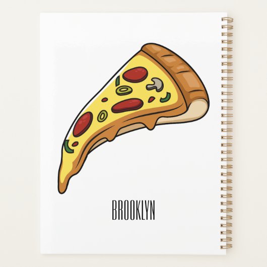 Afbeelding van Pizza cartoon Planner (Achterkant)
