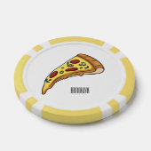 Afbeelding van Pizza cartoon Poker Chips (Enkel)