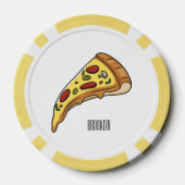 Afbeelding van Pizza cartoon Poker Chips (Achterkant)
