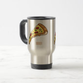 Afbeelding van Pizza cartoon Reisbeker (Voorkant links)