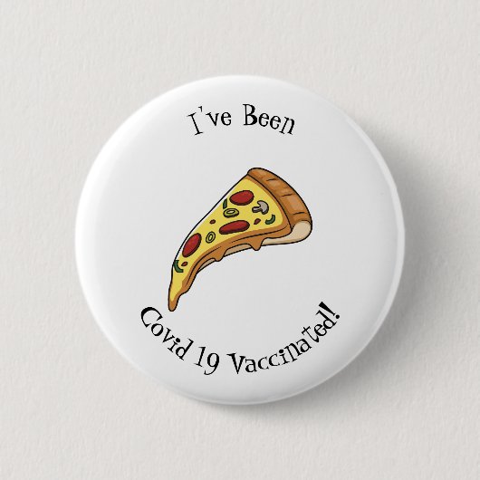 Afbeelding van Pizza cartoon Ronde Button 5,7 Cm (Voorkant)