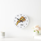 Afbeelding van Pizza cartoon Ronde Klok (Huis)