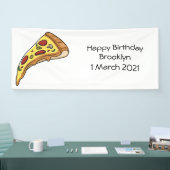 Afbeelding van Pizza cartoon Spandoek (Beurs)