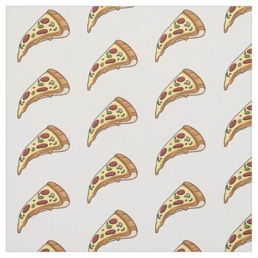 Afbeelding van Pizza cartoon Stof (Swatch)