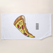 Afbeelding van Pizza cartoon Strandlaken (Voorkant)