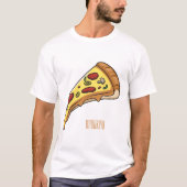 Afbeelding van Pizza cartoon T-shirt (Voorkant)