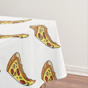 Afbeelding van Pizza cartoon Tafelkleed