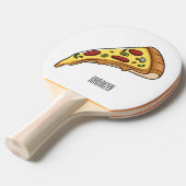 Afbeelding van Pizza cartoon Tafeltennisbatje (Voorkant Gekanteld)