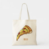 Afbeelding van Pizza cartoon Tote Bag (Achterkant)