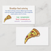 Afbeelding van Pizza cartoon Visitekaartje (Voorkant / Achterkant)