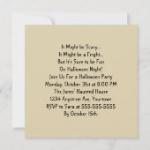 Afbeelding van Placque Halloween Party Kaart (Achterkant)