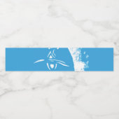 Afbeelding van plastic waterbolttle. waterfles etiket (Enkel label)