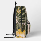  afbeelding van pompoen, bladeren en bloemen bedrukte rugzak (Links)