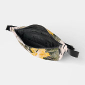 afbeelding van pompoen, bladeren en bloemen heuptasje (Open)