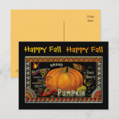 afbeelding van pompoenetiket - Briefkaart (Voorkant / Achterkant)