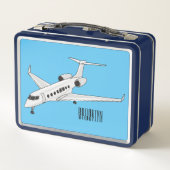 Afbeelding van privé-jet cartoon (Achterkant)