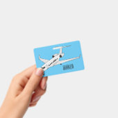 Afbeelding van privé-jet cartoon badge (Handheld)