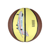 Afbeelding van privé-jet cartoon basketbal (Verticaal)