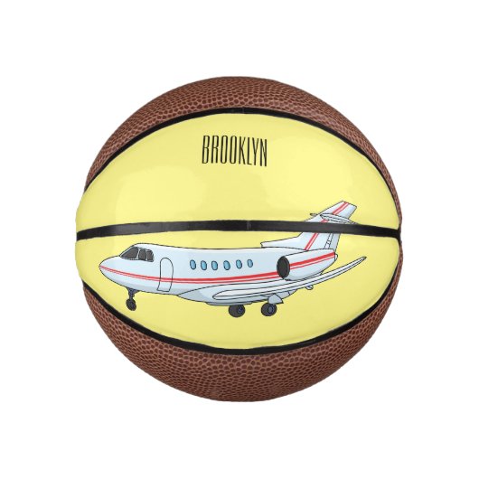 Afbeelding van privé-jet cartoon basketbal (Voorkant)