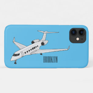 Afbeelding van privé-jet cartoon Case-Mate iPhone case