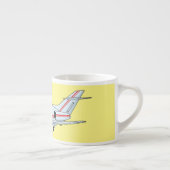 Afbeelding van privé-jet cartoon espresso kop (Rechts)