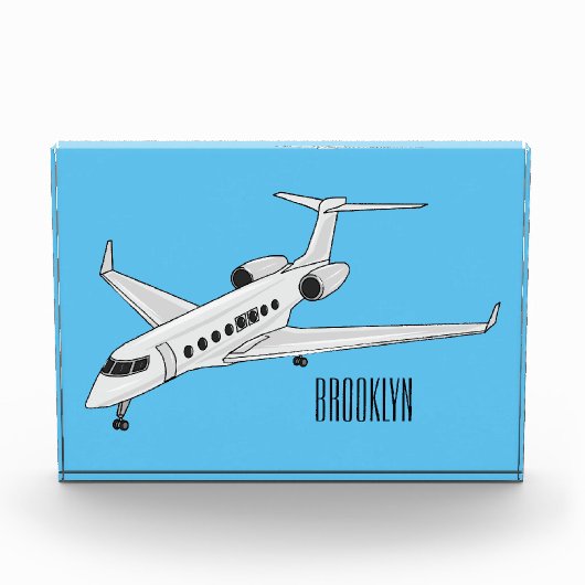Afbeelding van privé-jet cartoon fotoblokken (Voorkant)