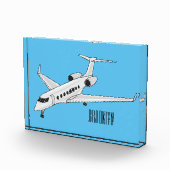 Afbeelding van privé-jet cartoon fotoblokken (Rechts)