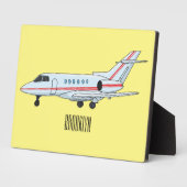 Afbeelding van privé-jet cartoon fotoplaat (Zijkant)