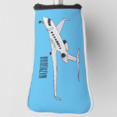 Afbeelding van privé-jet cartoon golfheadcover (Draai 90)