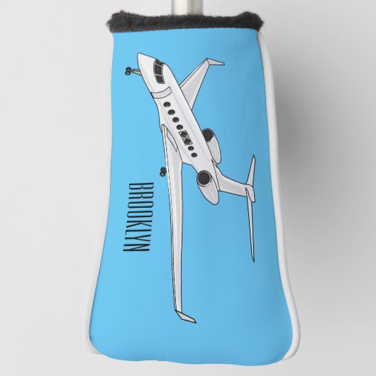 Afbeelding van privé-jet cartoon golfheadcover (Draai 90)