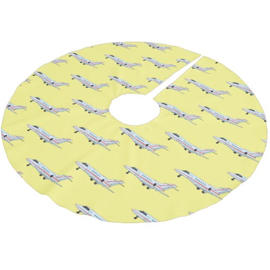 Afbeelding van privé-jet cartoon kerstboom rok (Gekanteld)