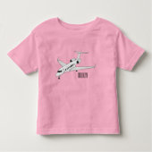 Afbeelding van privé-jet cartoon kinder shirts (Voorkant)