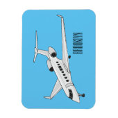 Afbeelding van privé-jet cartoon magneet (Verticaal)