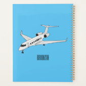 Afbeelding van privé-jet cartoon planner (Achterkant)