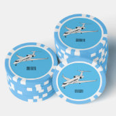 Afbeelding van privé-jet cartoon poker chips (Opstapeling)
