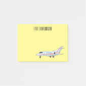 Afbeelding van privé-jet cartoon post-it® notes (Voorkant)