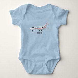 Afbeelding van privé-jet cartoon romper