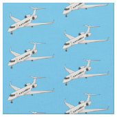 Afbeelding van privé-jet cartoon stof (Close Up)