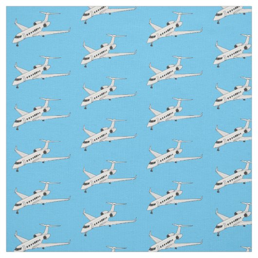 Afbeelding van privé-jet cartoon stof (Swatch)