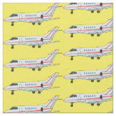 Afbeelding van privé-jet cartoon stof (Close Up)